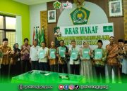 KUA Sendang Gelar Ikrar Wakaf Massal Enam Bidang Tanah, Nadzir NU Jadi Pengelola