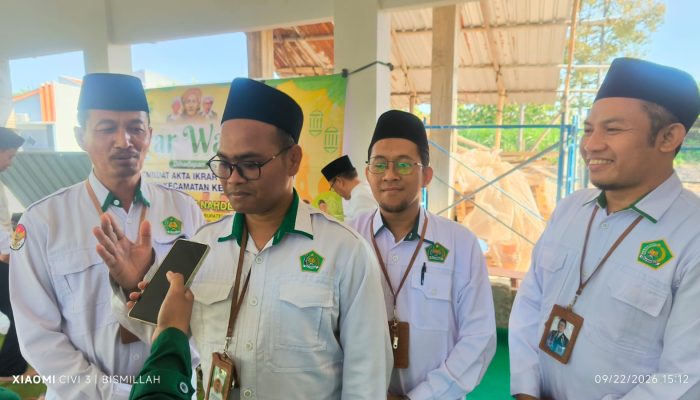Penyuluh Agama Islam KUA Kedungwaru Dampingi Ikrar Wakaf 3 Bidang Tanah di Plosokandang